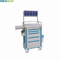Buy cheap 630 X 470 X 920mm ABS Anaesthesia Drug Trolley With Four Plastic Steel Columns product