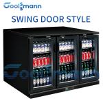 Digital Thermostat Beer Bottle Fridge Chiller , Glass Door Small Beer Fridge