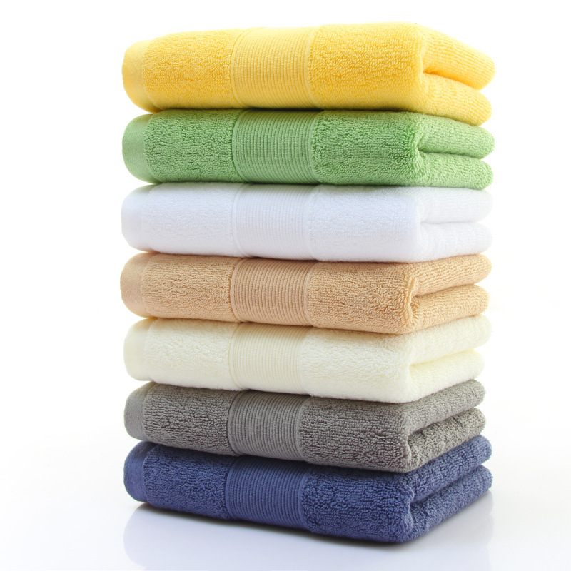 Home Hotel Spa Ect 35*35cm Embroidered LOGO Cotton Towel White All-cotton Absorbent