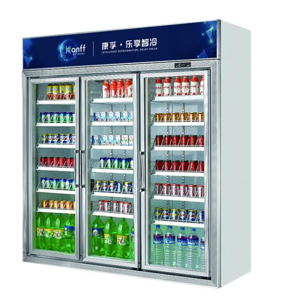 Buy cheap 3200L Upright Commercial Display Refrigerator 380V White LED Light from wholesalers