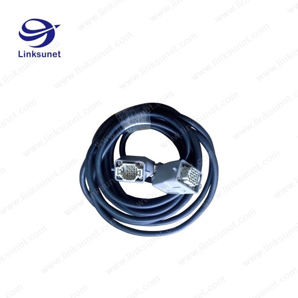 HDD-006-M + 006F gray Heavy Duty Connectors and 20awg cable Industrial wire