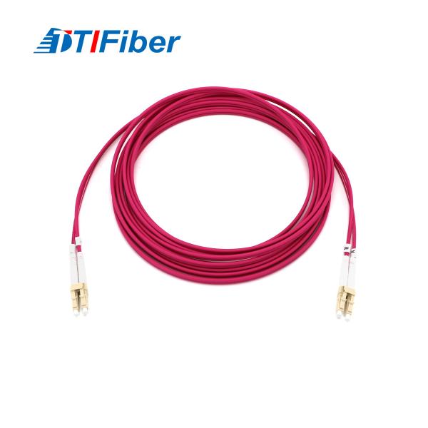 Buy cheap Fiber Optic Patch Cord MM OM4 LC/UPC -LC/UPC Duplex LSZH Fiber Jumper from wholesalers