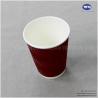 Buy cheap 12oz Red Disposable LOGO Printed Ripple Wall paper Cups Personalised Paper Coffee Cups Bulk Disposable Coffee Cups from wholesalers