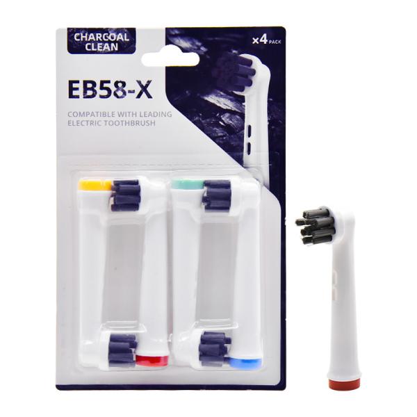 EB58-X Bamboo Charcoal Biodegradable electric toothbrush replacement heads for