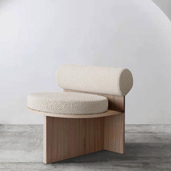 Buy cheap Fabric Leisure Chair Teddy Wood Frame Plush Leisure Chair from wholesalers