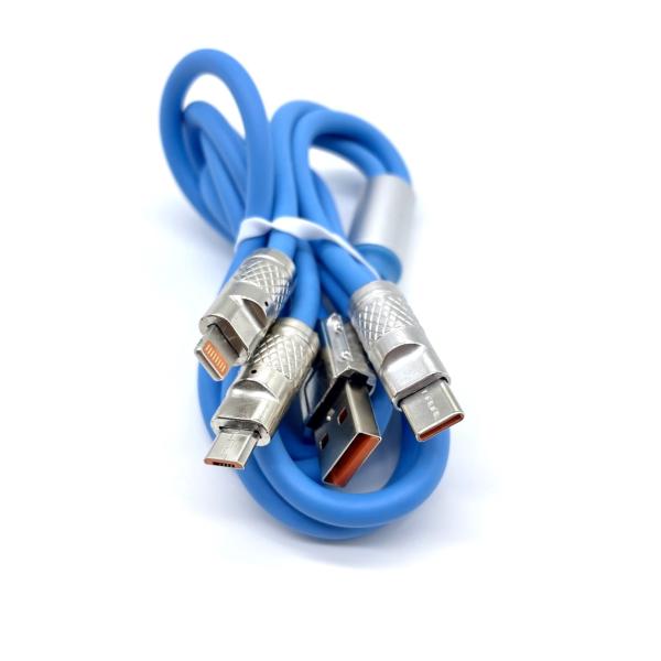 Buy cheap USB 3 In 1 Charging Data Cable 3A 5A Fast Charging from wholesalers