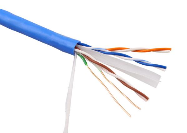 Buy cheap 100 Foot FTP Cat6A Cable Blue Color For Digital Communication 30 Voltage from wholesalers