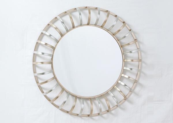 Buy cheap Decorative Round Hanging Sunburst Metal Wall Art Mirror from wholesalers
