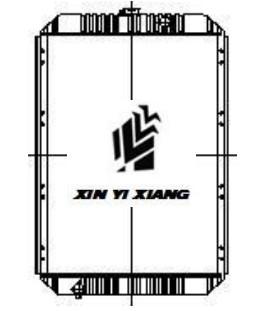 Buy cheap Daewoo DH300-7 Construction Equipment Parts , 1270mm aluminum Excavator Radiator from wholesalers