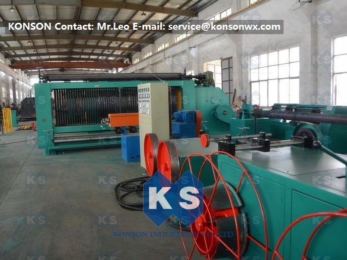Border Reinforcement Gabion Production Line For Water Conservancy 225m/H Speed