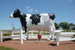 Sun Proof Lifelike Animatronic Animals / Milk Cow Customization Acceptable