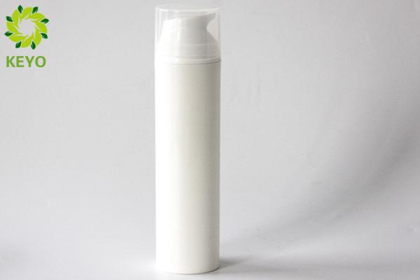 Buy cheap 200ml Airless Empty Cosmetic Bottles , White Color Plastic Lotion Pump Bottle from wholesalers