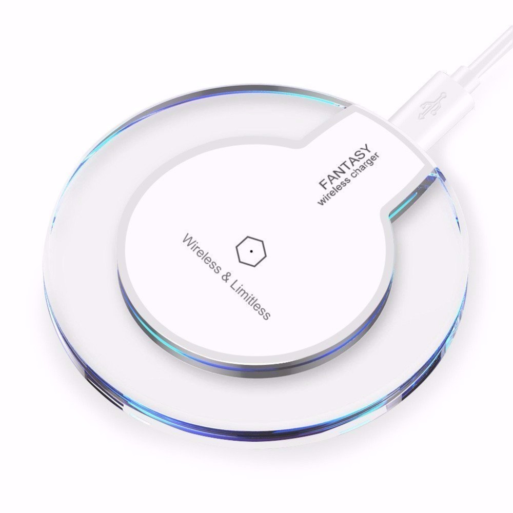 Round Crystal Fantasy Wireless Charging Pad Qi Wireless Charger for Samsung Galaxy