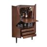 Buy cheap Commercial Wooden Corner Liquor Cabinet Counter For Alcohol Wine Display from wholesalers