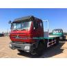 Buy cheap Red color Beiben 6x6 2638PZ 30Ton 380hp10 wheeler Cross country Container Flat Bed Truck adopt Germany Benz Technology from wholesalers
