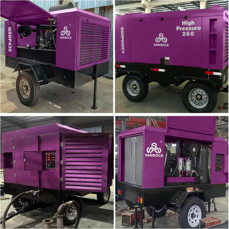 Manufacturer Screw Air Compressor Machine Mobile Mining Small Screw Air Compressor