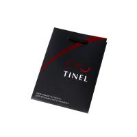 Buy cheap Custom Logo Black Paper Bags , Matt Laminated Small Black Paper Bags With product