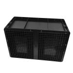 Black Embossing Esd Plastic Bins Anti Static 600x400x330mm