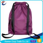 Large Capacity Coloured Drawstring Bags / Outdoor Travel Backpack Sports Gym Bag
