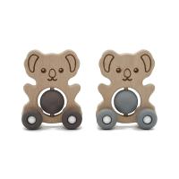 Buy cheap Wooden Kids Nursing Toy FDA Silicone Pantone Color Teething Rattle Toy product