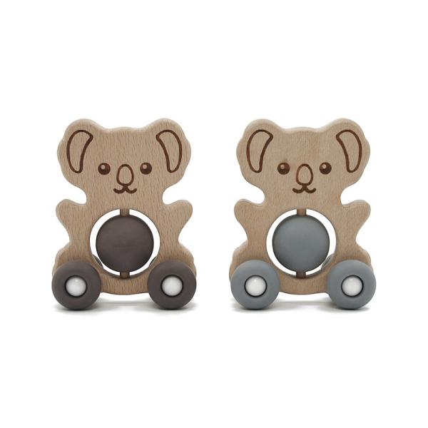 Buy cheap Wooden Kids Nursing Toy FDA Silicone Pantone Color Teething Rattle Toy from wholesalers