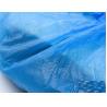 Buy cheap Light Blue Disposable Shoe Covers Elasticized Seam Fluid Resistant With Textured Tread from wholesalers