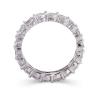 Buy cheap 925 Sterling Silver Marquise White Gold CZ Eternity Band Rings Express Service DHL from wholesalers