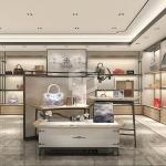 MDF Shop Bag Display Shelf