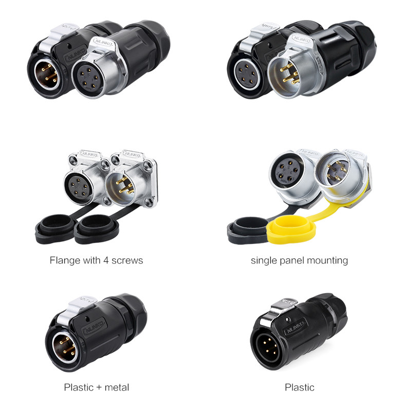 UAV Using LP20 5pin Female Male Electrical Plug Waterproof power Connector