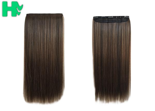 Buy cheap Straight Popular Synthetic Human Hair Extensions , New Stylish Comfortable Synthetic Fibre Hair Extensions from wholesalers