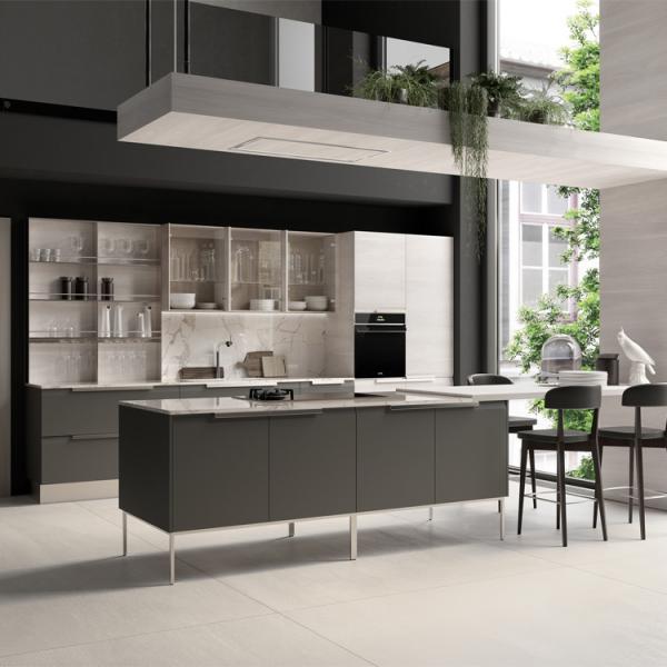Buy cheap Modern Wood Board Flat Pack With Kitchen Island Modular Kitchen Cabinet from wholesalers