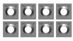 Square Carbide Grooving Insert 100% Tungsten Carbide