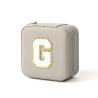 Buy cheap Small Leather Gray Jewelry Organizer Travel Case Jewelry Storage Box from wholesalers