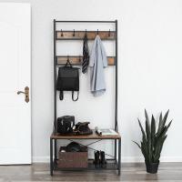Buy cheap Hallway Coat Rack with Bench, Vintage Coat Stand with Shoe Bench for Sale, product
