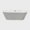Buy cheap Black White Solid Acrylic Freestanding Corner Tub Jetted Floor Mounted 1700mm from wholesalers