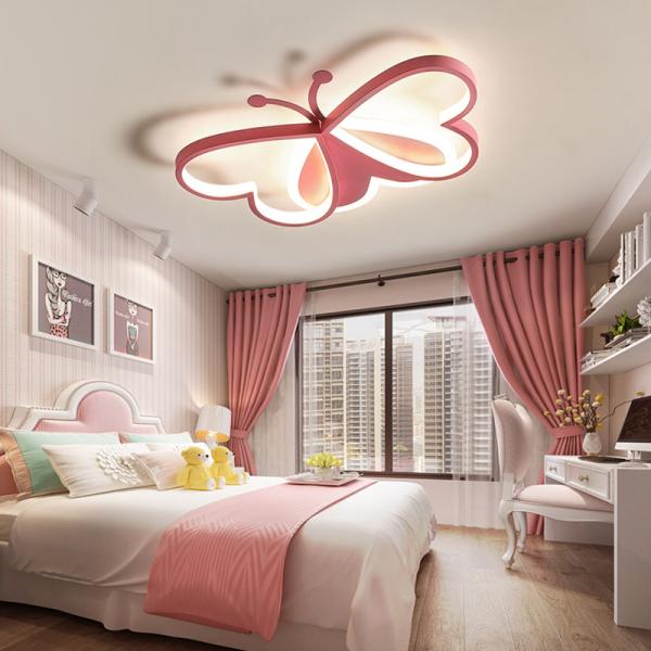 Butterfly Chandelier kids nordic children's room bedroom decor led lamp lights