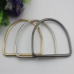 Fashion bag accessory high-grade 3 colors nickel 120 mm iron d ring metal bag