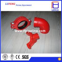 Buy cheap ductile iron grooved pipe fitting elbow 90 dn150 product
