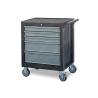 Buy cheap 4 wheels 5 Drawer Steel Rolling Tool Cabinet Durability Surface Treatment Process from wholesalers