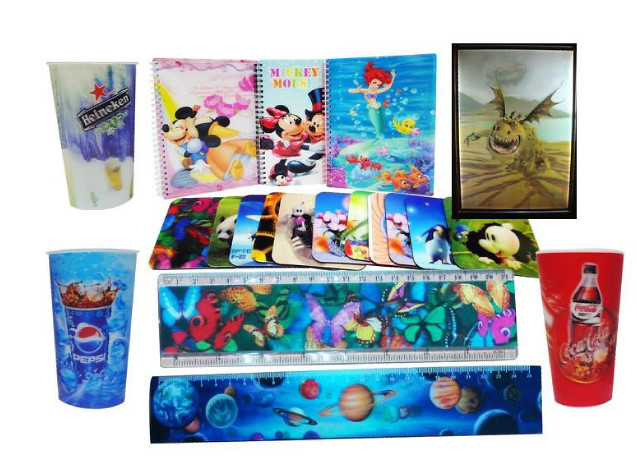 PLASTIC LENTICULAR Animated Morphing zoom Flip 3d Effect Plastic lenticular 3d bookmarks printing manufacturer