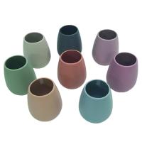 Buy cheap FDA Approved Silicone Wine Cup engraved logo , 265ml Silicone Beer Cup product