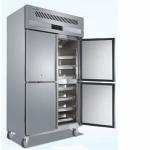 Commercial 4-door Upright Freezer Stainless Steel Reach-in Freezer Bakery
