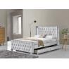 Buy cheap Full Bed Frame with Upholstered Button Tufted Storage Headboard, Wooden Slats Support from wholesalers