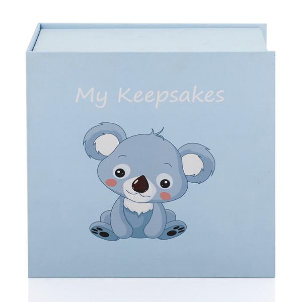Decorative Luxury Teeth Keepsake Box For Baby , Cardboard Box With Drawers