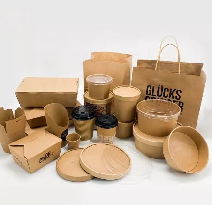 Buy cheap Disposable Kraft Paper Packaging Box Flexo Greaseproof Take Away Lunch Box from wholesalers
