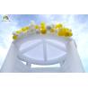 Buy cheap Custom White Inflatable Bounce Castle Party Wedding Bouncer House With Circular Roof from wholesalers