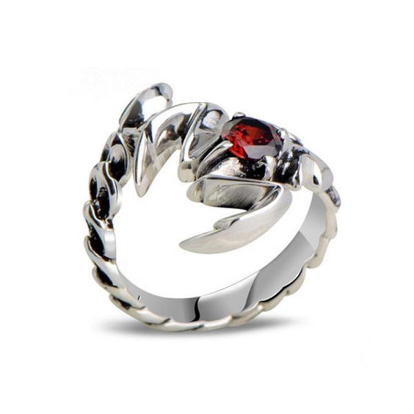 Buy cheap Men's Thai Vintage Sterling Silver Ring Size Adjustable Scorpion Animal Style Jewelry (R121410) from wholesalers