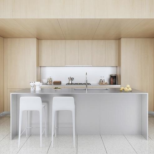 Buy cheap 18mm Island Kitchen Cabinets Breakfast Bar from wholesalers
