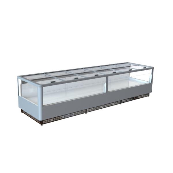 Buy cheap Single Sided Meat Deli Display Case Island Freezer Remote Air Cooling For Frozen Meat Fish Ice Cream from wholesalers