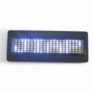 Buy cheap 2015 Programable fashion innovative mini led display badge from wholesalers
